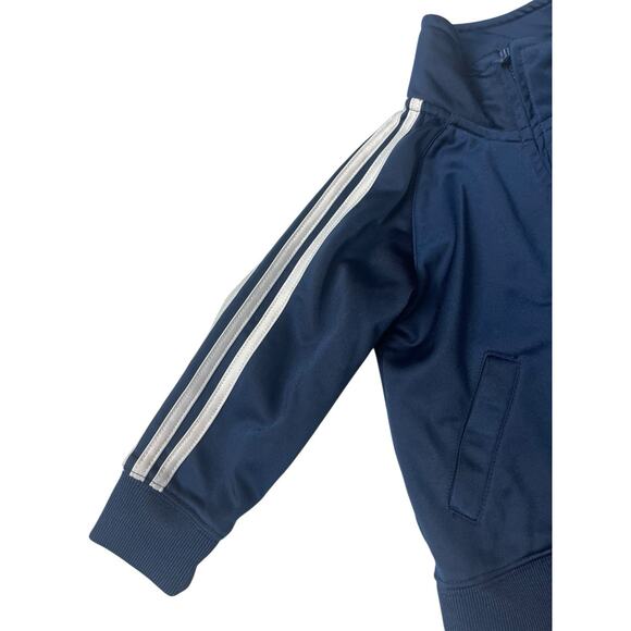 ADIDAS Baby Tricot Tracksuit Boys Size 18M Blue White Jacket Pants Kids Set - Picture 3 of 10